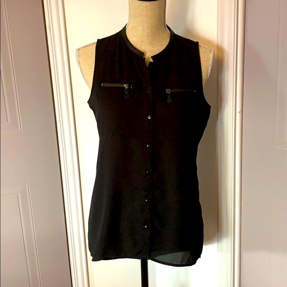Lady Dutch Small black sleeveless blouse - Picture 2 of 5